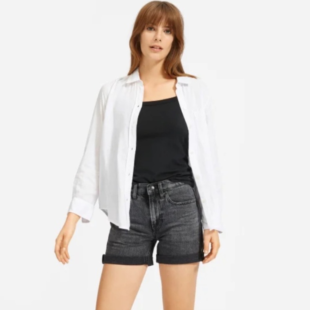 Everlane The Denim Short- Washed Black